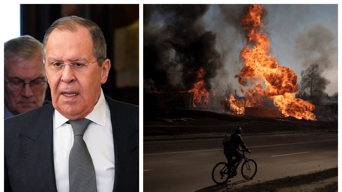 Sergej Lavrov hävdar att västvärlden förklarat krig mot Ryssland.